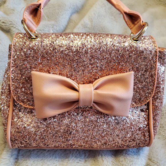 NWOT Glitter Bag with  Optional Crossbody Strap - Picture 1 of 5
